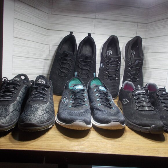 LOT OF 5 Women's Skechers Air Cooled Memory Foam Shoes Size 9 - Picture 1 of 11